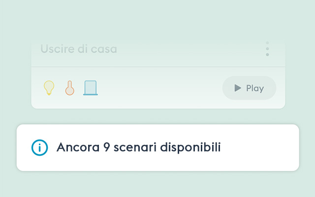 Scenari disponibili - Tydom 4.7