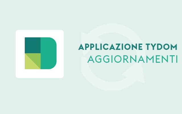 Cronologia degli aggiornamenti dell'applicazione Tydom